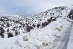 برف ارتفاعات شهرستان بهمئی را سفید پوش کرد