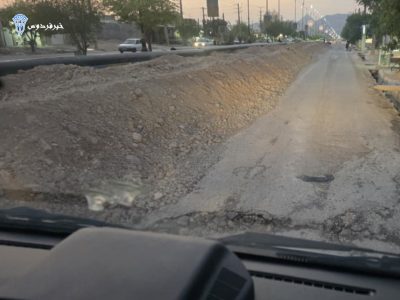 کلافگی مردم بهمئی از خط لوله رها شده آب